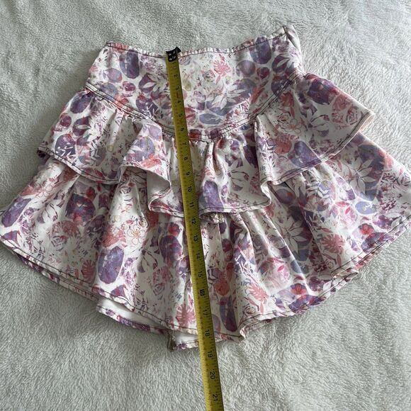 Driftwood Ruffle Skirt Free People Sweet Romeo Cotton Rayon Size S Small NWT - Picture 4 of 9